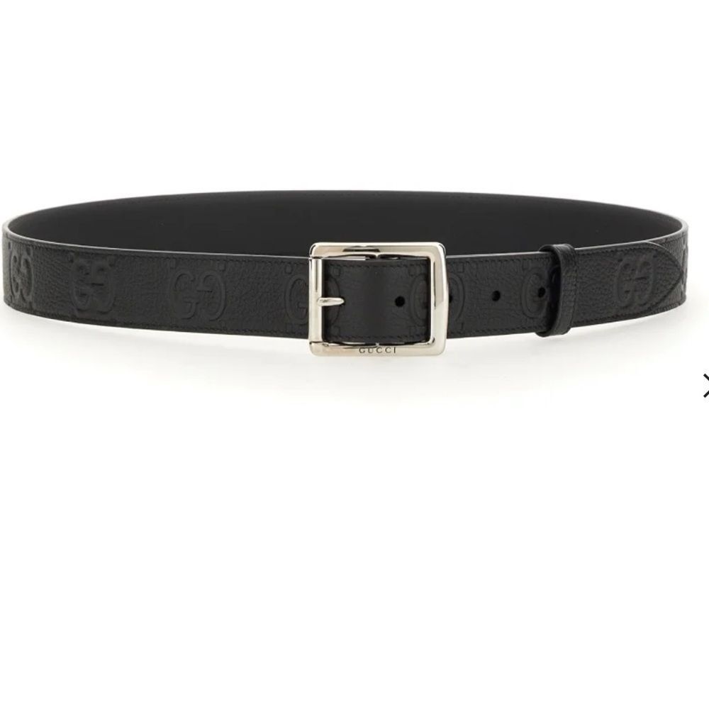 Gucci Women's Slim Belt 474313 UCGAN 1000 Leather Black 80 32 - Picture 2 of 9